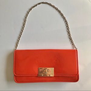 BANANA REPUBLIC ORANGE SATCHEL/PURSE